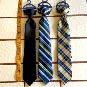 Lot of 3 boys clip- on ties